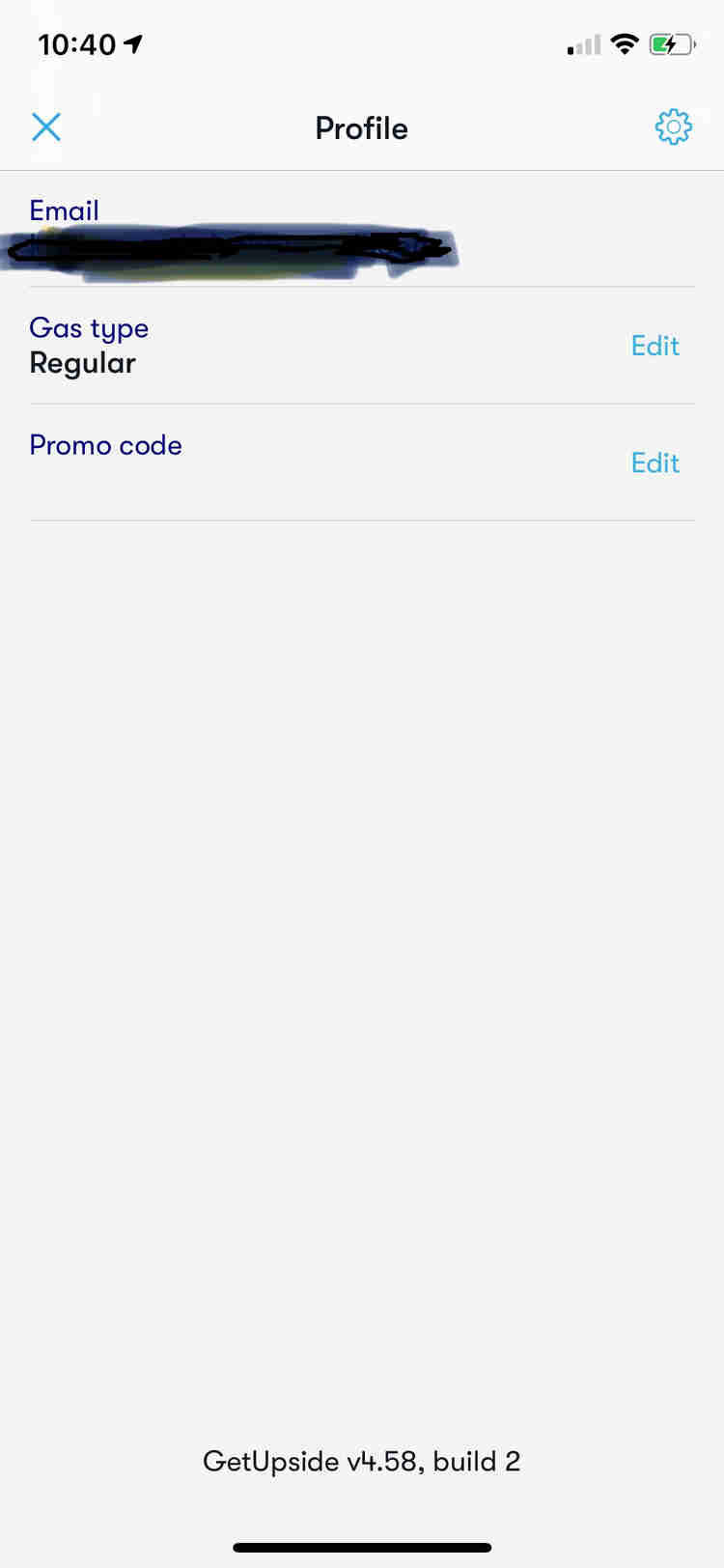 Image showing how to enter the GetUpside promo code in the app